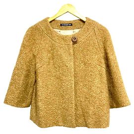 Autre Marque Abrigo corto de tweed en mezcla de mohair VIVIENNE TAM