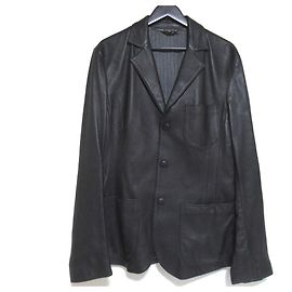 Giacca sartoriale in pelle di cervo Giorgio Armani