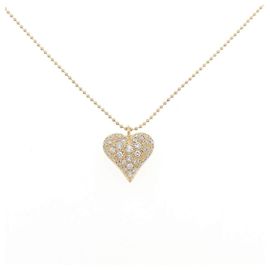 Autre Marque Au750 Herz-Diamant-Halskette