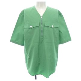 Top de tecido verde Hermès