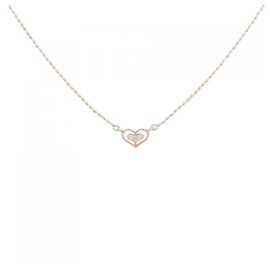 Autre Marque Collana K10 Pink Gold Diamond