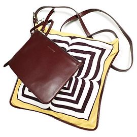 Dries Van Noten BW241-SCARF218-736 Cupro Leather Shoulder Bag