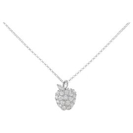 Autre Marque Platin-Diamant-Halskette