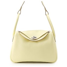 Hermès Bolsa Hermes Lindy 26 em Cream