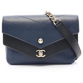 Borsa a spalla Chanel Chevron V-Stitch