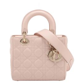 Christian Dior Lady Dior Iridescent Cannage Quilt Lambskin Medium