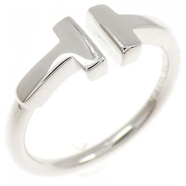 Autre Marque Bague Tiffany T Wire en or blanc