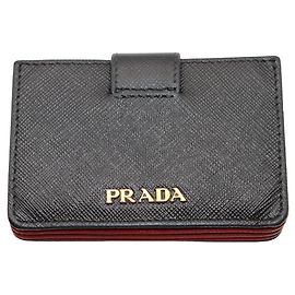Portabiglietti Prada in pelle Saffiano