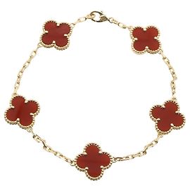 Van Cleef & Arpels Vintage Alhambra Armband aus Karneol