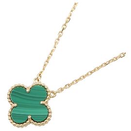 Collier Van Cleef & Arpels Vintage Alhambra Malachite