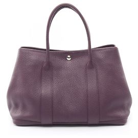 Hermès Hermes Garden Party PM Cassis Tote Bag