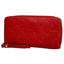 Cartera Zippy Louis Vuitton Monogram Empreinte en Cerise