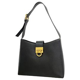 Borsa a tracolla in pelle Gancini Salvatore Ferragamo