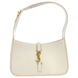 Autre Marque Saint Laurent Le 5 a 7 Hobo Leather Small