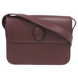 Borsa a tracolla Cartier Must Line in pelle Bordeaux