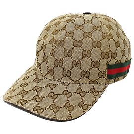 Gucci GG Canvas Cap Brown Beige