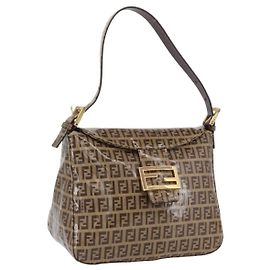 Borsa Fendi Mamma Baguette in tela Zucchino