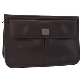 Borsa a pochette Gianni Versace in pelle marrone autentica bs37217