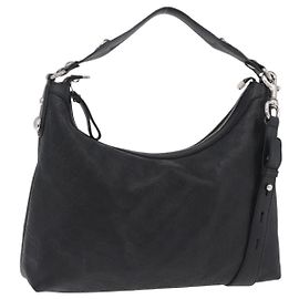 Borsa a tracolla GUCCI GuccissimaGG in pelle 2way Nera Argento 232961 Auth mr3044A