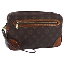 LOUIS VUITTON Monogram Marly Dragonne GM Clutch Bag M51825 LV Auth ka6405
