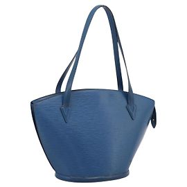 Saco de Compras LOUIS VUITTON Epi Saint Jacques Blue M52275 LV Auth ep15960
