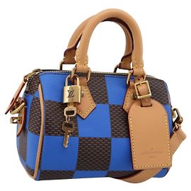 LOUIS VUITTON Damier Pop Speedy Bandouliere 18 Bolso de mano N40595 LV Auth 204896SM