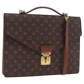 LOUIS VUITTON Monogram Porte Documents Bandouliere Bag M53338 LV Auth 205837A