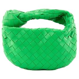 BOTTEGA VENETA - Bottega Veneta Mini Jodie Handtasche aus grünem Intrecciato-Leder