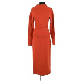 Autre Marque Robe Destree en laine orange Taille S