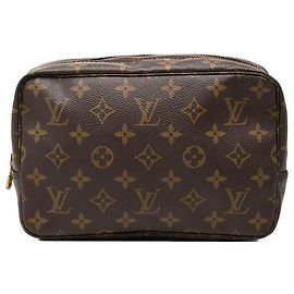 Brown Louis Vuitton Monogram Trousse Toilette 23 Clutch Bag