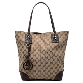 Tote Gucci GG Canvas GG Charm Bege
