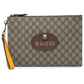 Clutch Gucci GG Supreme Neo Vintage Beige