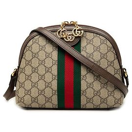 Borsa a Tracolla Gucci Small GG Supreme Web Ophidia Dome Beige