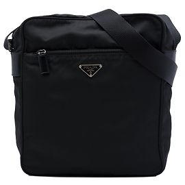 Sac crossbody Prada Tessuto noir avec fermeture éclair