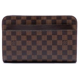 Bolso Clutch Louis Vuitton Damier Ebene Saint Louis Marrón