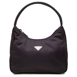 Prada Mini Tessuto Sport Schultertasche Lila