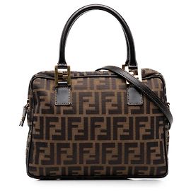 Borsa Satchel Fendi Zucca Canvas marrone