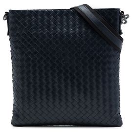 Bolso bandolera Bottega Veneta VN de Nappa Intrecciato azul