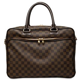 Bolsa Business Louis Vuitton Damier Ebene Icare Castanha