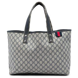 Borsa Tote Gucci Medium GG Supreme Web Loop Beige