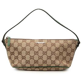 Gucci GG Canvas Boat Schultertasche Grün