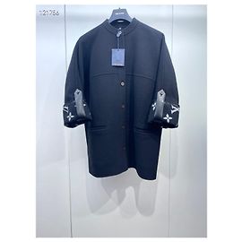 Louis Vuitton Reversible Wool Coat Black