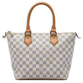 Borsa Louis Vuitton Damier Azur Saleya PM Bianca