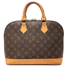 Bolsa Louis Vuitton Monogram Alma PM Castanha