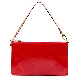 Bolsa de ombro Pochette Lexington Louis Vuitton Monogram Vernis vermelha