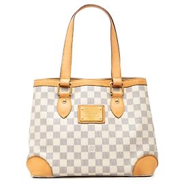 Borsa Tote Louis Vuitton Damier Azur Hampstead PM Bianca