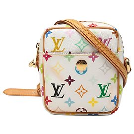 Saco Tiracolo Louis Vuitton Monogram Multicolore Rift Branco