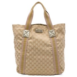 Tote Gucci GG Canvas Web Beige