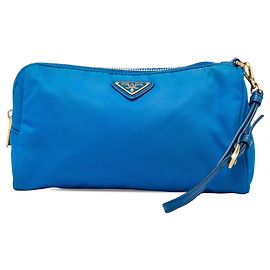 Beauty case Prada Tessuto blu
