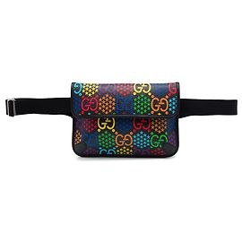 Bolsa de cintura Gucci GG Supreme Psychedelic Preta